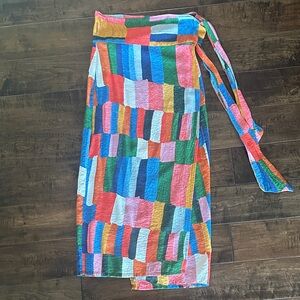 Colorful Vici midi skirt